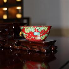 1头手绘珐琅彩福禄中国...