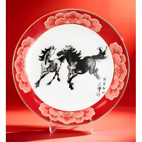 「骏驰鸿运」马年生肖盘