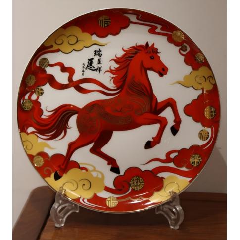 「瑞马呈祥」马年生肖盘