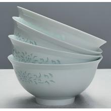 4头青釉玲珑6英寸面碗套组