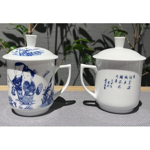 2头童趣对杯