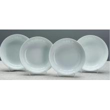 4头8英寸青釉玲珑深盘套组