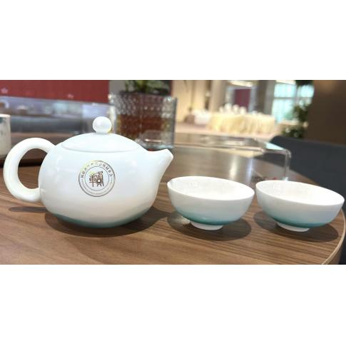 3头釉上山海茶具