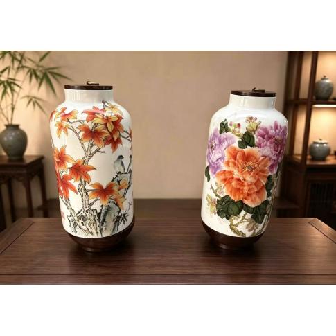 陶瓷灯-枫华正茂、国色天香