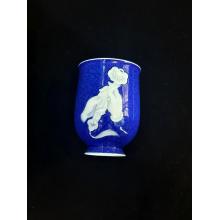 洒蓝堆白佛手如意闻香杯
