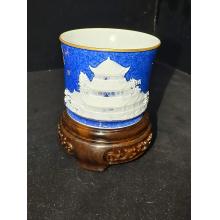 洒蓝堆白四大名楼容天杯