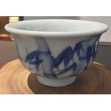 1头手绘青花柴窑金品陶...