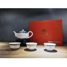 五头玲珑茶具 玲珑小花